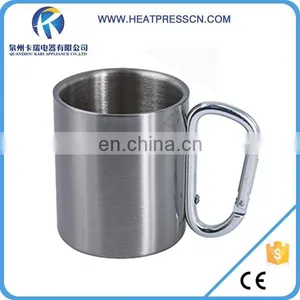 Carabiner Handle Stainless Steel Mug For Sublimation thumbnail-3