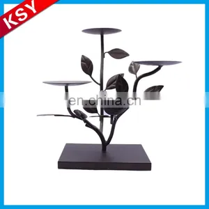 Best Selling Fine Workmanship Metal Tree Hold Custom Hanging Lantern Candle Holders Base For Wine Bottle thumbnail-5