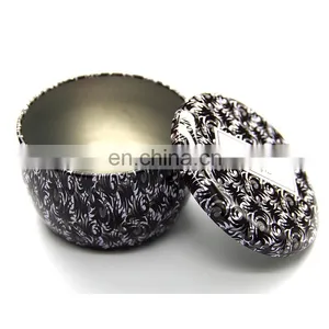 Factory Hot Sales Round Metal Travel Empty Decorative Candle Tins thumbnail-4