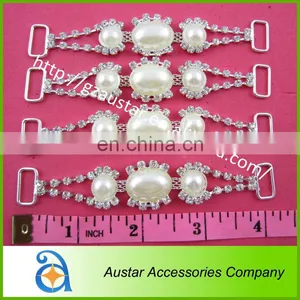 Fashion Pearl Rhinestone Bikini Connector,custom Decorative Chains for Swimsuits thumbnail-1
