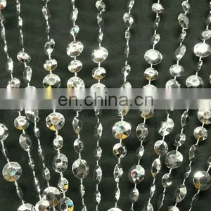 Silver Acrylic Beaded Curtain thumbnail-1