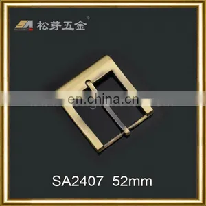 OEM Customized Zinc Alloy Gold Plated Strap Buckle thumbnail-1