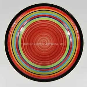 Wholesale Custom Cheap Restaurant Bulk Ceramic Printed Dinner Plate thumbnail-3