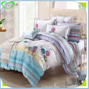 100% Polyester Pigment Printed Brushed Microfiber Fabric for Home Textile thumbnail-3
