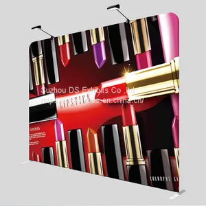 10ft Portable Backdrop Stand Trade Show Tension Fabric Display Stand Banner Backdrop Wall thumbnail-1