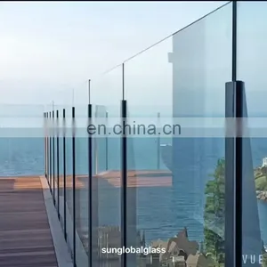 High Quality 10mm Clear Tempered Glass Stairway Factory thumbnail-1