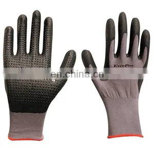 15 Gauge Spandex Nylon Touch Screen Micro Foam Nitrile Coated Gloves With Dotted thumbnail-1
