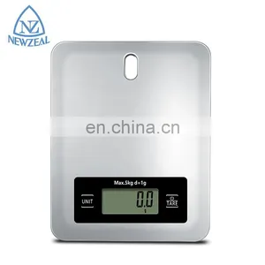 CE Certified Electronic Food Scale 5kg Stainless Steel Digital Baking Household Kitchen Weighing Scale thumbnail-2