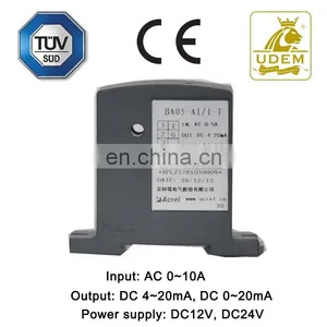 Acrel AC Current Transducer Input:AC 0-10A Output:DC 4-20mA/0-20mA Diameter:5mm CT Class 0.5 0.2 Current Sensor BA05-AI/I thumbnail-3