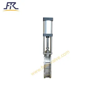 Anti Corrosive and Abrasive Type Pneumatic Ceramic Double Disc Gate Valve thumbnail-3