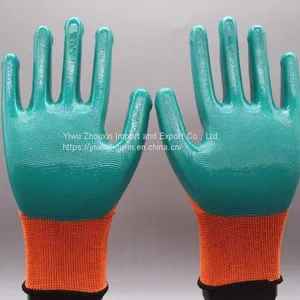 NBR Gloves Dipped and Glued on Site to Prevent Oil Pollution and Slip, NBR Gloves-nitrile Labor Gloves thumbnail-1