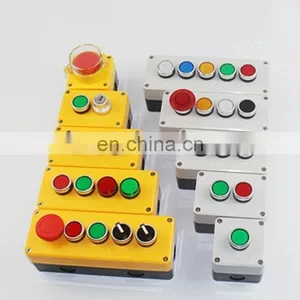 Waterproof Button Switch Emergency Stop Industrial Handhold Control Box, Push Button Switch Control Station Box thumbnail-2