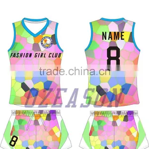 Dry Fit Sublimation Custom Beach Volleyball Jerseys for Girls thumbnail-4