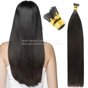 I Tip Human Hair Extension Long Straight Natrual Color thumbnail-1