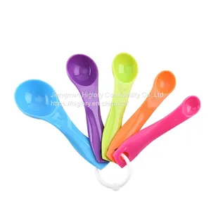 Wholesale 5 Pieces Reusable & Washable Plastic Colorful Measuring Spoon thumbnail-5