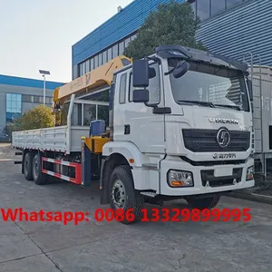 Customized SHACMAN Brand 6*4 LHD/RHD H3000 12T Telescopic Crane Boom Mounted on Cargo Truck for Sale, thumbnail-2