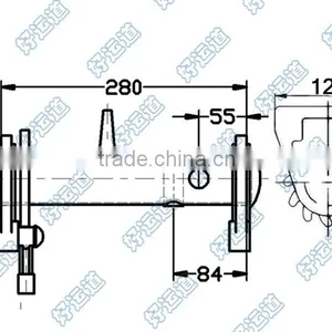 08149 Truck Hot Sale Standard Double L Sliding Webbing Winch thumbnail-2