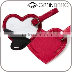 Colorful Genuine Cowhide Leather Luggage Parts Baggage Tags Travel Accessories for Decoration thumbnail-1