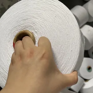 Ne8s Bleached White Recycled Cotton Yarn for Knitting to Ukraine Market thumbnail-3