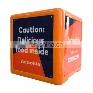 Cuastom LED Keeping Food Hot Delivery Thermal Bag Hot and Cold Thermal Insulation Cooler Food Box FRP Plastic Delivery Box thumbnail-5