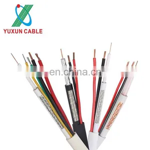 305m RG59 Power CCTV Communication RG59+2 Siamese Coaxial Cable 3 in 1 Camera Manufacture Cable Coaxial Rg59 thumbnail-2