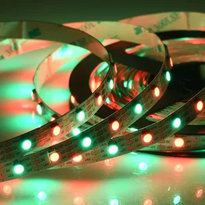 Addressable High Intensity RGB LED Strip WS2812B SK6812 LC8812B Waterproof Pixel Smart Control High Speed Transmission LED Strip thumbnail-2