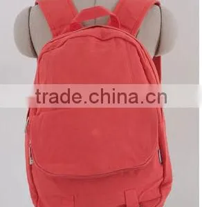 School Girl Canvas Backpack Bag thumbnail-1