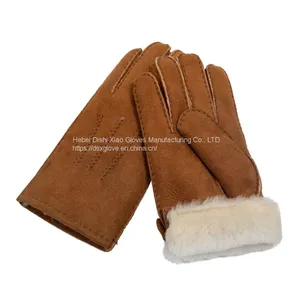 Gloves Factory Wholesales High Quality Sheepskin Leather Gloves for Man thumbnail-3