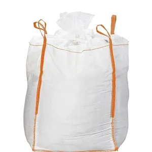 Heavy Duty Woven Sand Cement Bag Safty Factor 5:1 14x14 Density Polypropylene 1 Tonne Bulk Bags thumbnail-1