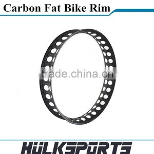 Carbon Fat Bike Wheels 26er Carbon Fiber Fat Bike Wheel Toray T700 Fat Bike Rims Hookless thumbnail-1