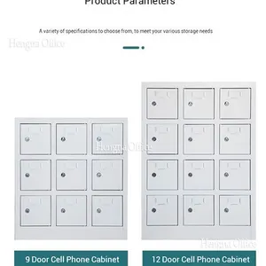 Industrial Mobile Phone Charging Station for Sheffield Factory, Cold-rolled Steel Storage Locker With Ventilation and Overload Protection-OEM/ODM thumbnail-1