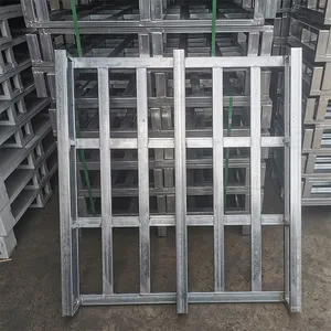 Wood Surface Steel Pallet With Anti-Slip Coating for Industrial Use thumbnail-2