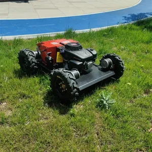 Agricultural Robotic Gasoline Cutting Width 800Mm Remote Operated Robotic Slope Mower thumbnail-5