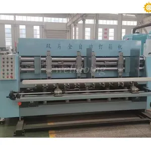 Furit & Vegetable carton box folding gluing making machine thumbnail-2