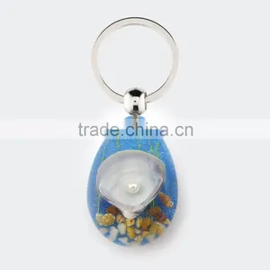 2016 New Hot-selling Shell Keychain for Promotion Gift With Real Sealife thumbnail-1