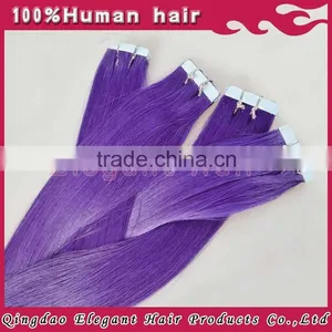 Online Shopping Site Brazilian Virgin Hair Silky Straight Purple Medical Tape Hair Extensions thumbnail-3