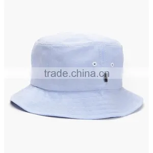 Wholesale Fancy Safari Plain White Cotton Bucket Hat thumbnail-4