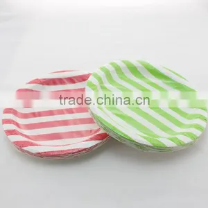 Solid Color High Quality 9'' Round Paper Plates for Quinceanera Favors Quality Choice thumbnail-5