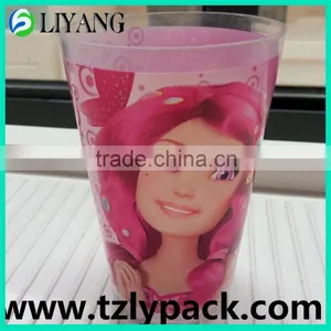 Heat Transfer Film, PP Plastic Cup With Full Printing, Cup, Beautiful Girl, Princess thumbnail-1