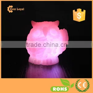 Owl Animal Shaped Lights Automaic Multi-color Changing LED Candle Realistic Wax thumbnail-3