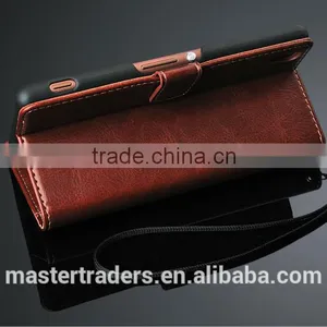 Original Fashion 64 Grain Stand Holder Wallet Flip PU Leather Case For Sony Z3 MT-3102 thumbnail-5