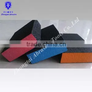 Aluminium Oxide Colorful Sanding Sponge 100*70*25mm P60-240 for Polishing thumbnail-1