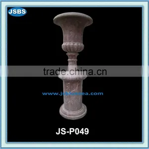 Stone Garden Tall Flower Pots With Pedestal thumbnail-1