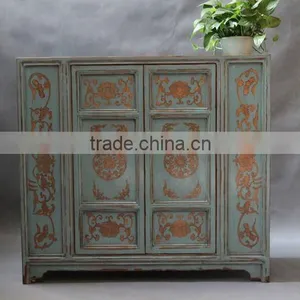 Chinese Reproduction Furniture Golden Painting Sideboard thumbnail-1