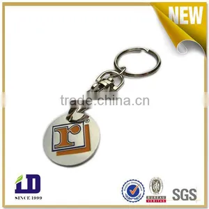 Full Color Enamel Trolley Coin Keychain thumbnail-2