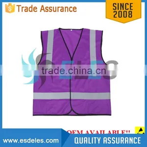 Pink High Visibility Reflective Safety Vest thumbnail-1