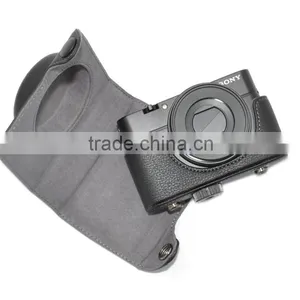 JJC Camera Bag PU Leather Case for SONY RX100 Black Dslr Camera thumbnail-3