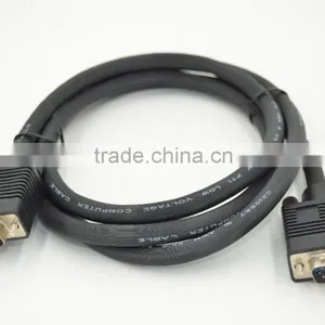 Xinya Hot Selling Factory Price Black VGA Cable Male-Male Support 1280*960,1600*900 ,1600*1200 thumbnail-1