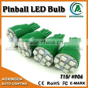 #906 T15 Wedge Base 8SMD Pinball LED Flasher Lamp thumbnail-5