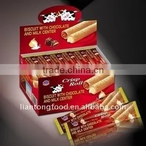 Tasty Wafer Chocolate and Cream Crisp Roll Biscuits thumbnail-1